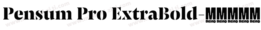 Pensum Pro ExtraBold字体转换